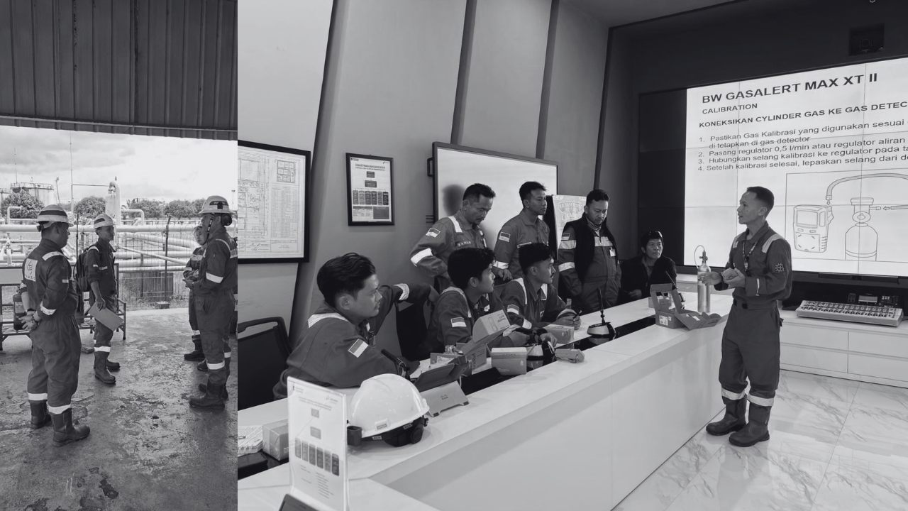 Technical training on gas detector calibration procedure